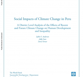 Impactos sociales del cambio climático en Perú