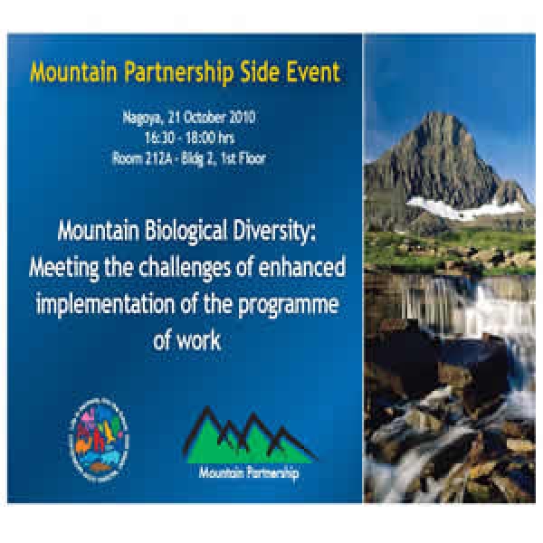También se realizará la presentación de la publicación Montañas y Biodiversidad.